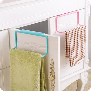 Towel Rack Hanging Holder Organizer Bathroom Kitchen Cabinet