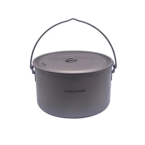 1950ml Ultralight Outdoor Camping Titanium Pot & pan