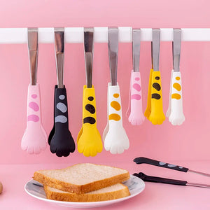 Japanese Cat Paw Shape Food Tongs Cute