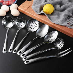Stainless Steel Serving Shovel Soup Spoon Colander Meat Fork