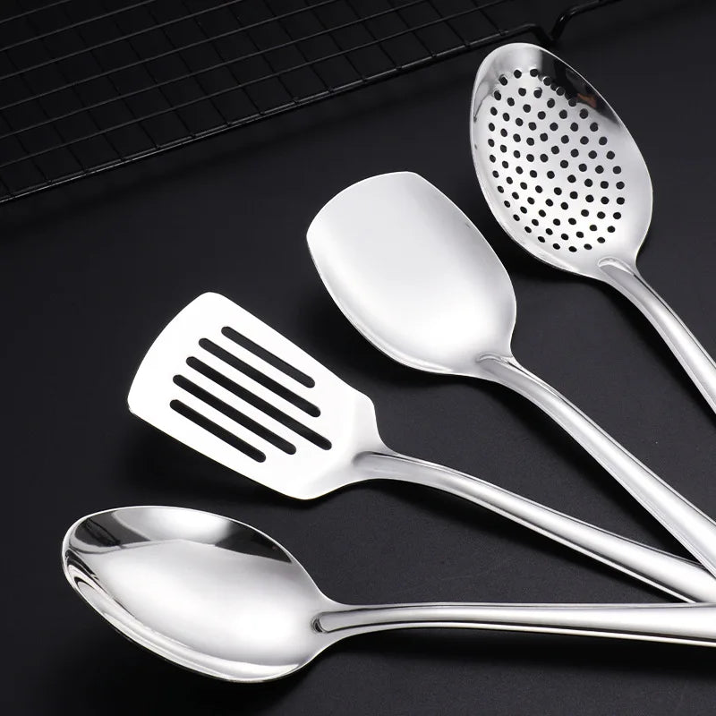 Stainless Steel Serving Shovel Soup Spoon Colander Meat Fork