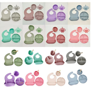 Children's Tableware Set Baby Complementary Food Training Silicone