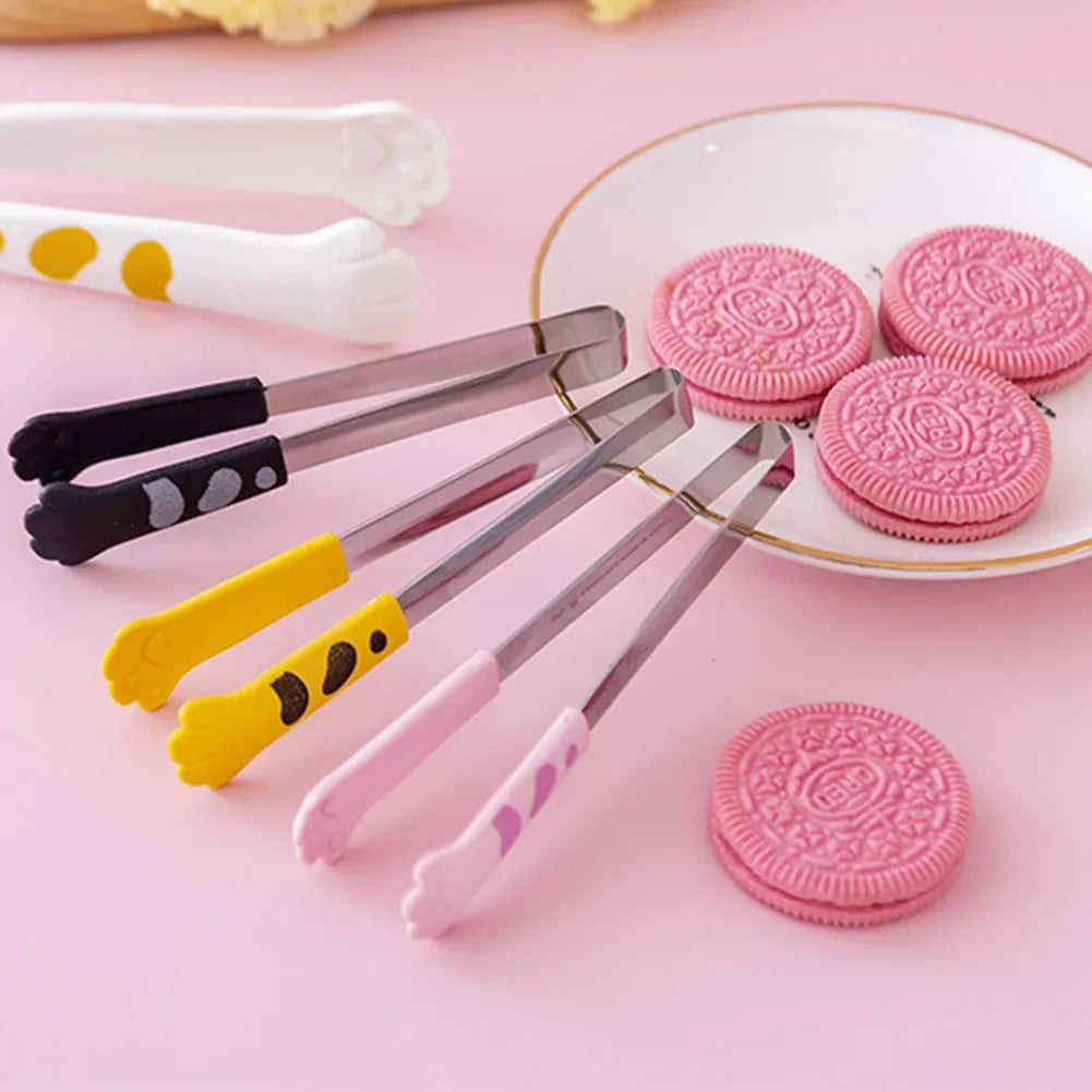 Japanese Cat Paw Shape Food Tongs Cute