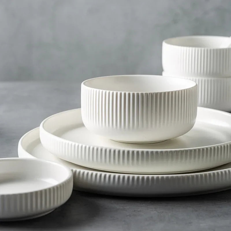 Tableware Matte Glazed Japanese Style Style Dishes Sets