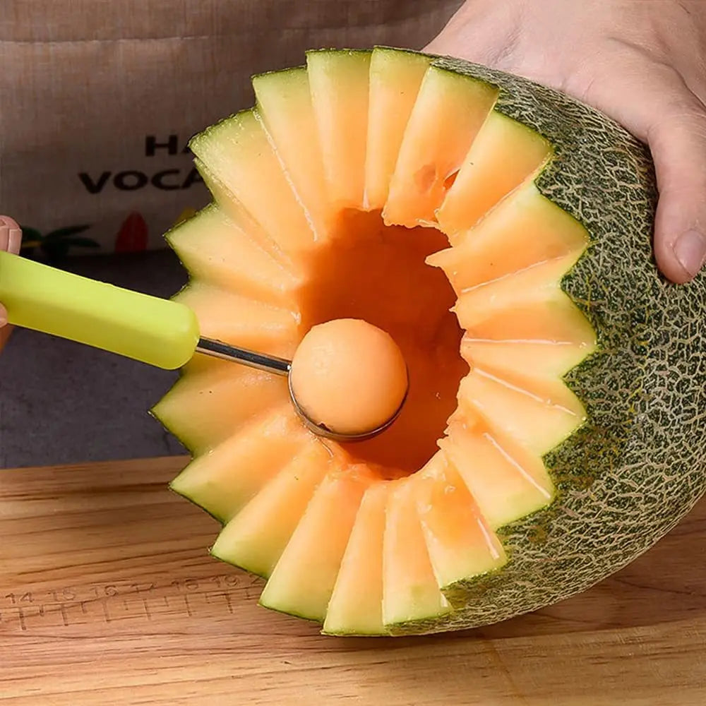 Watermelon Slicer Cutter Scoop Fruit Carving Knife