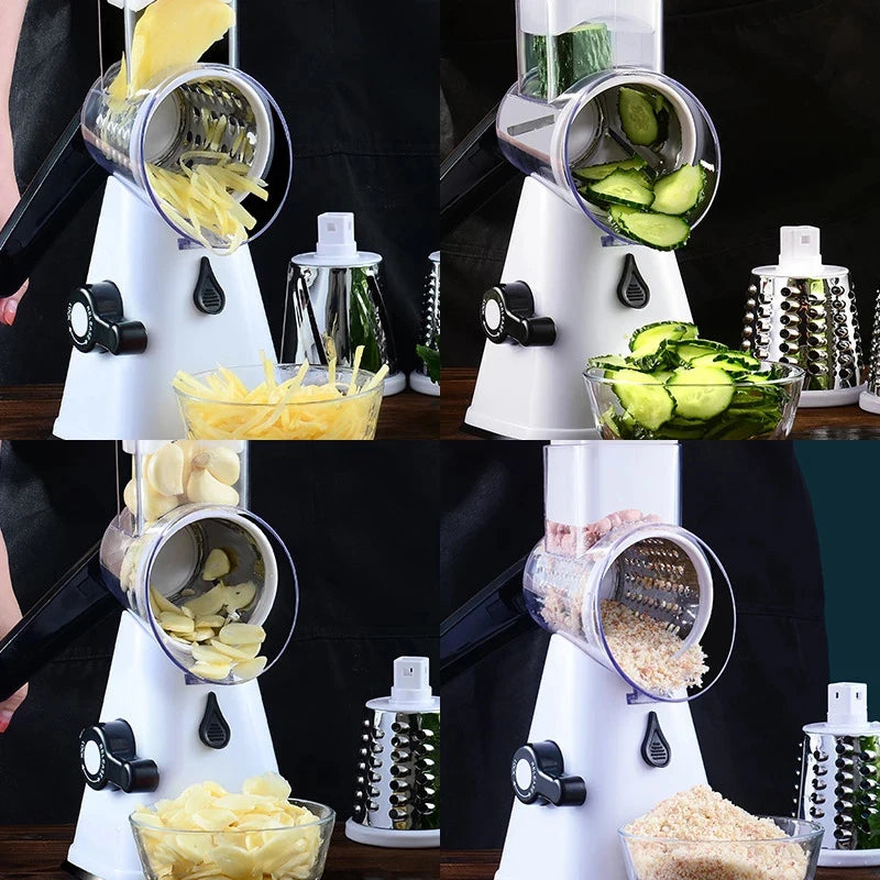 Vegetable Cutter 3 In 1 Slicer Grater Potato Carrot Fruit Shredder