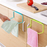 Towel Rack Hanging Holder Organizer Bathroom Kitchen Cabinet