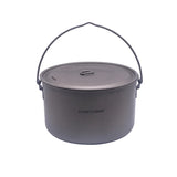 1950ml Ultralight Outdoor Camping Titanium Pot & pan