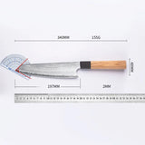 8 Inch Kiritsuke Knife Olive Wood Handle