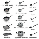 T-fal 20PCS Easy Care Dishwasher Safe Nonstick Cookware Set