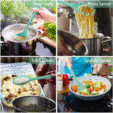 Silicone Kitchen Cooking Utensils Spatula Pasta Cookware Set