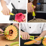 Watermelon Slicer Cutter Scoop Fruit Carving Knife