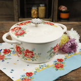 3-Quart Enamled Cast Iron Dutch Oven with Self Lid