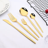 30pcs Gold Dinnerware Set Stainless Steel