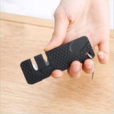 Portable mini knife sharpener ceramic rod/carbon