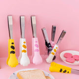 Japanese Cat Paw Shape Food Tongs Cute