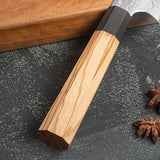 8 Inch Kiritsuke Knife Olive Wood Handle